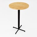 Ver imagem 6 de Mesa Alta Bar Bistrô Redonda Madeira Industrial Black Don Castro Decor Conjunto de Mesas e Cadeiras