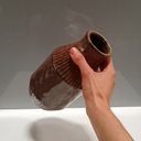Ver imagem 5 de Vaso Decorativo Enfeite Casa Cerâmica 21x12x12cm Marrom