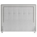 Ver imagem 2 de Cabeceira Cama Box Casal 140 Cm P05 Atenas Linho Cinza - Lyam Decor