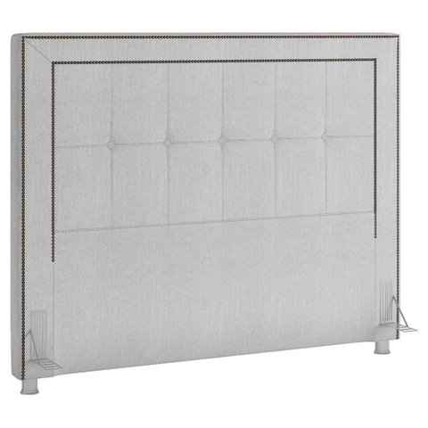 Cabeceira Cama Box Casal 140 Cm P05 Atenas Linho Cinza - Lyam Decor