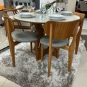 Ver imagem 3 de Sala de Jantar Mesa Redonda Bella 111 e 4 Cadeiras Conceito 18