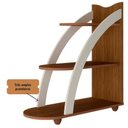 Ver imagem 7 de Mesa de Apoio Lateral Andes com 3 Prateleiras Cedro / Off White