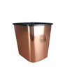 Lixeira Rose Gold com Tampa Click 9 Litros Cesto de Lixo para Casa, Pia, Cozinha, Banheiro e Escritó - 7
