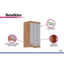 Ver imagem 5 de Armário Aéreo Cozinha Elena 1 Porta 40cm Cin/Titanium MGM