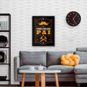 Ver imagem 2 de Quadro Tenho o Melhor Pai 33x24cm - com vidro:Madeira branca