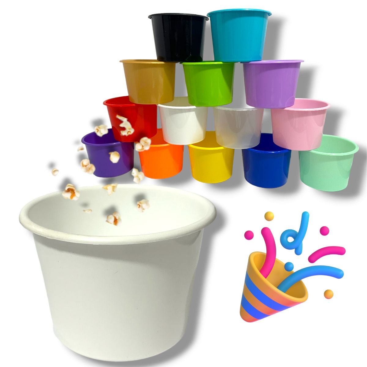 50 Balde Pipoca Doce Chocolate Festa Series 1,5l - Cores - 4