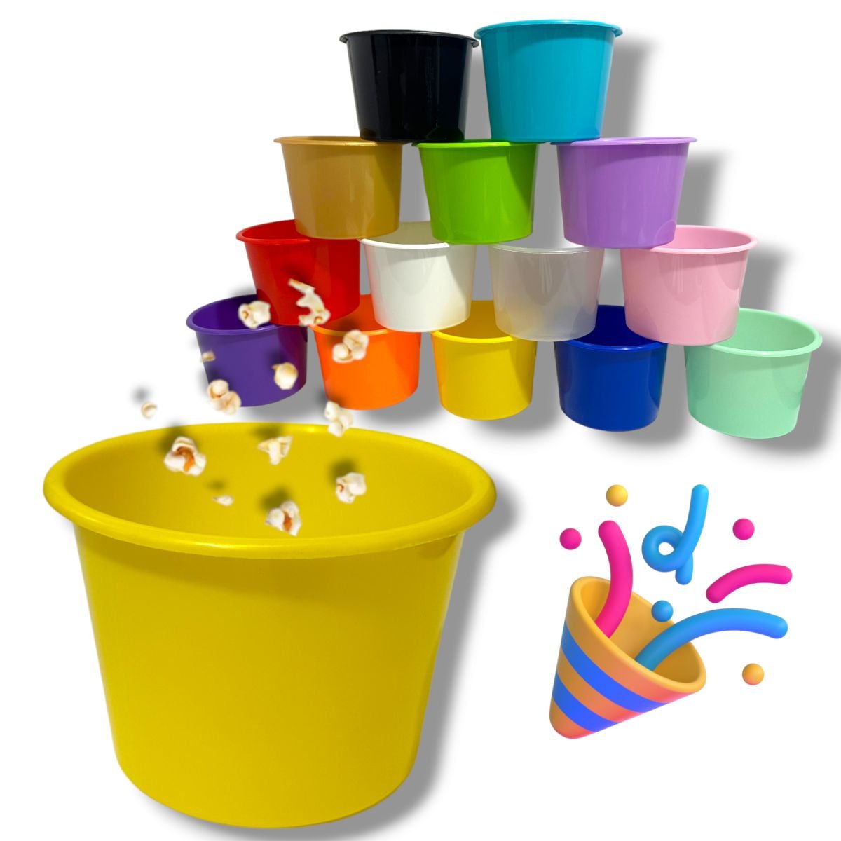 50 Balde Pipoca Doce Chocolate Festa Series 1,5l - Cores - 2