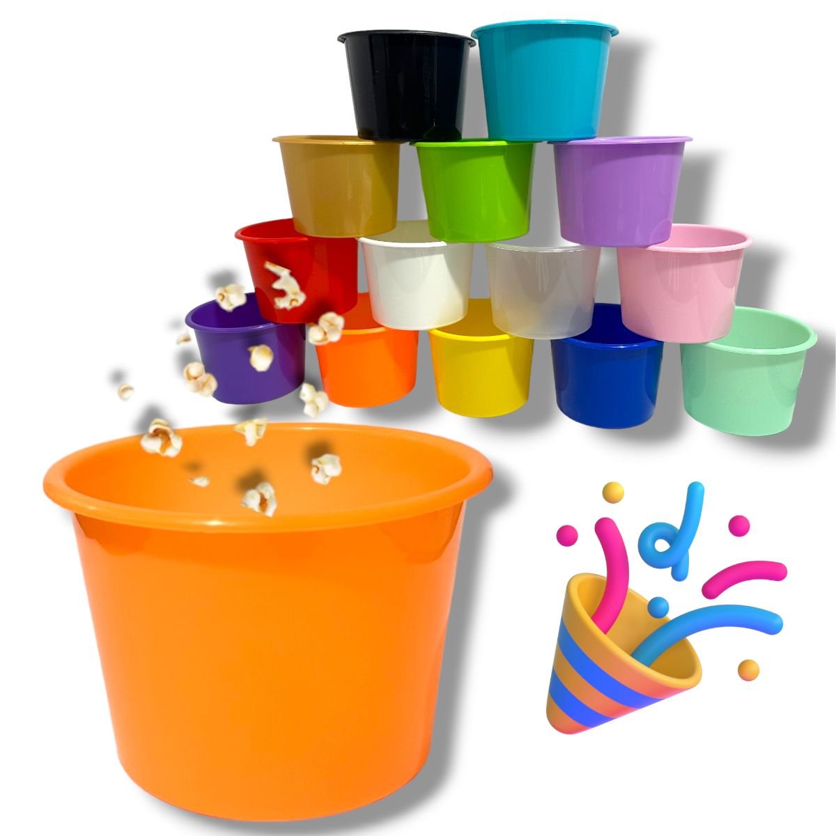 50 Balde Pipoca Doce Chocolate Festa Series 1,5l - Cores - 5