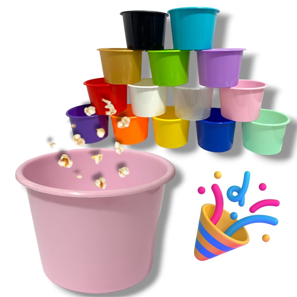 50 Balde Pipoca Doce Chocolate Festa Series 1,5l - Cores - 8