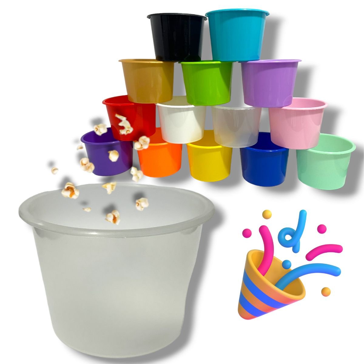 50 Balde Pipoca Doce Chocolate Festa Series 1,5l - Cores - 9