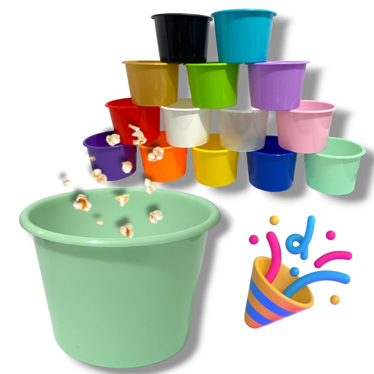 50 Balde Pipoca Doce Chocolate Festa Series 1,5l - Cores - 11