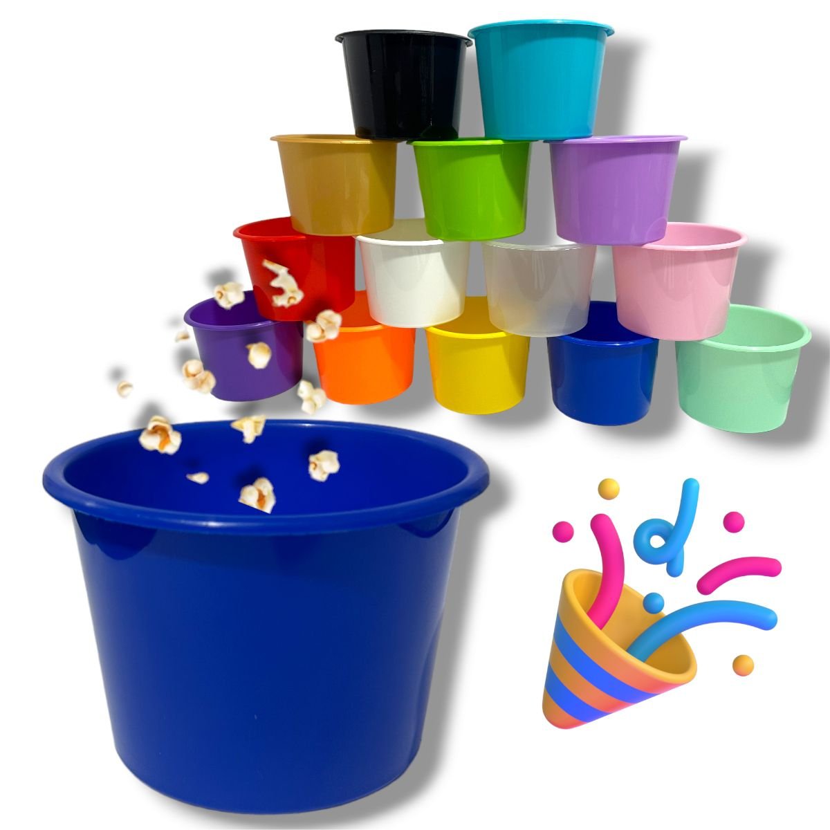50 Balde Pipoca Doce Chocolate Festa Series 1,5l - Cores - 3
