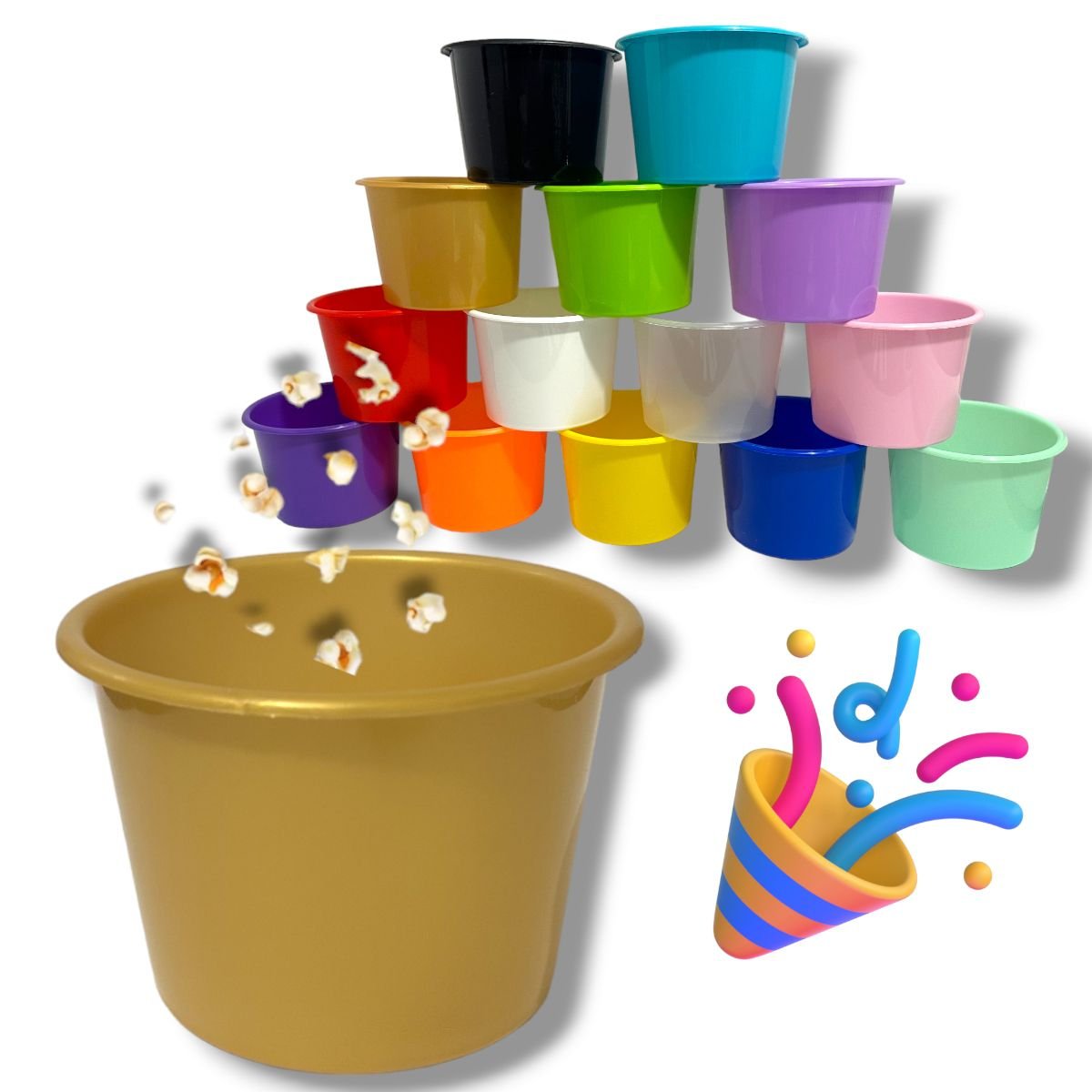 50 Balde Pipoca Doce Chocolate Festa Series 1,5l - Cores - 7
