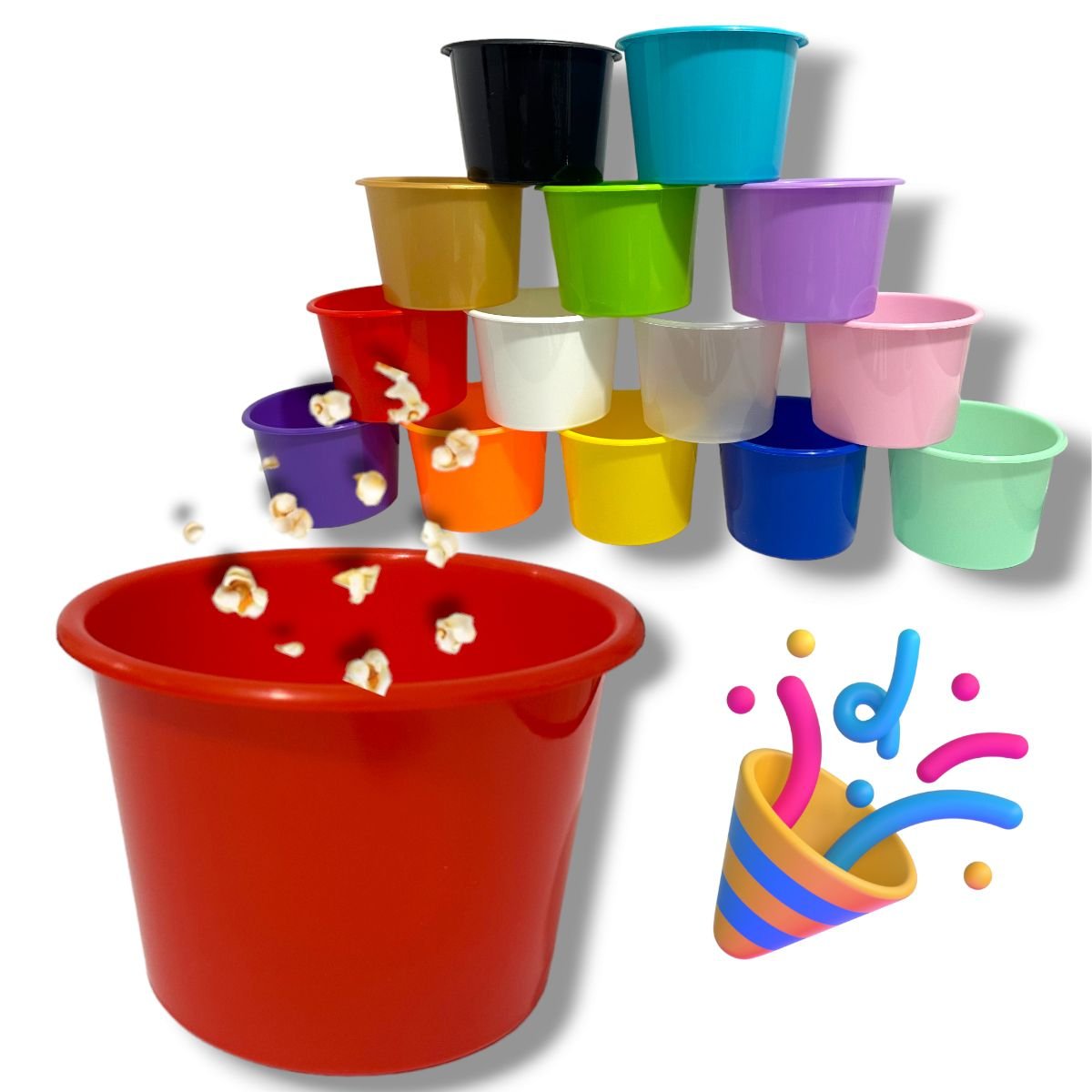 50 Balde Pipoca Doce Chocolate Festa Series 1,5l - Cores - 13
