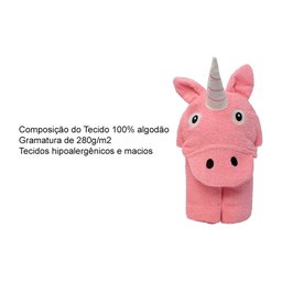 Toalha Infantil Sortida Estampada Funny 75x75 Camesa - 6