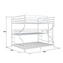 Ver imagem 4 de Treliche Casal + Solteiro + Casal - Robin:branco