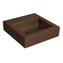 Ver imagem 1 de Cuba de Sobrepor Retangular com Grelha 42,5x41cm Marrom Fosco Cromado - L.1042c.22