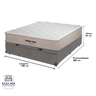Cama Box Baú Cinza e Colchão Casal Stress Free Espuma D28 Unique - 3