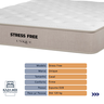 Cama Box Baú Cinza e Colchão Casal Stress Free Espuma D28 Unique - 2