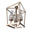 Ver imagem 5 de Pendente Rustico Estilo Lampião Com Cúpulas De Vidro Para Salão De Eventos Libertas Rosas Artesanato