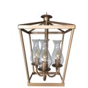 Ver imagem 1 de Pendente Rustico Estilo Lampião Com Cúpulas De Vidro Para Salão De Eventos Libertas Rosas Artesanato