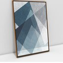 Ver imagem 1 de Quadro Decorativo em Canvas Abstrato Elementos Geométricos TaColado Moldura Flutuante 4,5cm Freijó 9