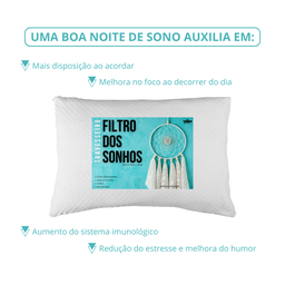 Kit 2 Travesseiros Altos Filtro Dos Sonhos Fibra de Silicone Importada e Antialérgica - 7