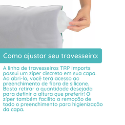 Kit 2 Travesseiros Altos Filtro Dos Sonhos Fibra de Silicone Importada e Antialérgica - 5