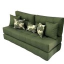 Ver imagem 2 de Futon Smooth Duplo Verde + Acessorios