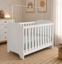 Ver imagem 2 de Kit Berço Uli com Cômoda Retrô Quarto Infantil Peroba Branco