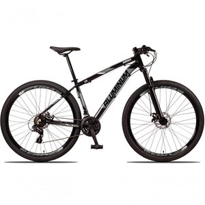 Bicicleta 29 Aluminum Raider 24 Marchas Index Freio a Disco Preto+cinza