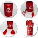 Ver imagem 5 de Kit Utensílios de Cozinha Restaurante Silicone Domésticos:vermelho