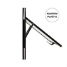 Janela Basculante Vitrô de Banheiro Maxim-ar Tamanho 60 Cms Altura 60 Cms Largura em Aluminio Preto - 3