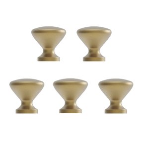 Kit 5 Puxador Cup Zen Dourado (dourado Fosco) Zp5238.955