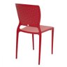 Cadeira Tramontina Safira Vermelha em Polipropileno - 4