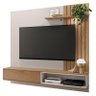Painel para Tv Suspenso Ambiente Tocantins 1.8 Off White Freijó - Colibri - 2