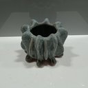 Ver imagem 3 de Vaso Decorativo Enfeite Casa Cerâmica 12x16x16cm Cinza