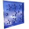 Forma 3D Gesso e Cimento ABS 1mm - Estrelas 30x30 cm - 5