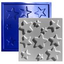 Ver imagem 1 de Forma 3D Gesso e Cimento ABS 1mm - Estrelas 30x30 cm