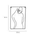 Ver imagem 3 de Enfeite De Metal De Parede Preto Corpo Mulher 30X20X1cm