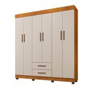 Ver imagem 2 de Roupeiro Copacabana New 6 Portas 2 Gavetas Benetil Móveis