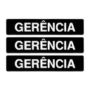 Ver imagem 1 de Combo 6 Placas De Sinalização Gerência 30x7 Acesso - A-405 F9e