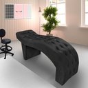 Ver imagem 2 de Maca Estofada Capitonê Clínica Salão Estética Suede Eduarda:Preto