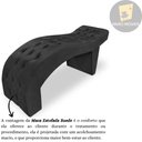 Ver imagem 5 de Maca Estofada Capitonê Clínica Salão Estética Suede Eduarda:Preto