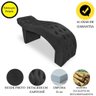 Maca Estofada Capitonê Clínica Salão Estética Suede Eduarda:Preto - 4