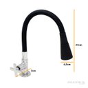 Ver imagem 2 de Torneira Cozinha Mesa Silicone Preto C29 Cone Jato Duplo