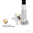 Ver imagem 3 de Torneira Cozinha Mesa Silicone Preto C29 Cone Jato Duplo