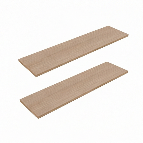 Kit 2 Prateleiras 80cm X 20cm Mdp Suporte Invisível Aveiro