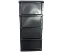Ver imagem 4 de Gaveteiro Organizador 4 Gav Plasnew Resistente 1725 Preto
