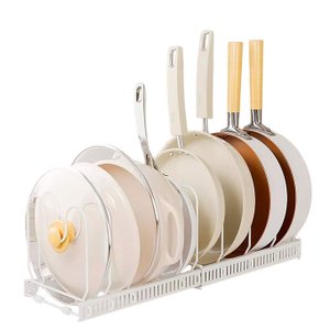 Organizador de Prato Panela Tampa para Armario Gaveta Pia